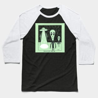 Retro Saucer Men Baseball T-Shirt